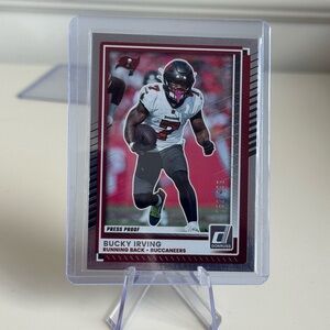 🔥 2025 Bucky Irving Panini Donruss /199 Press Proof. Tampa Bay Buccaneers